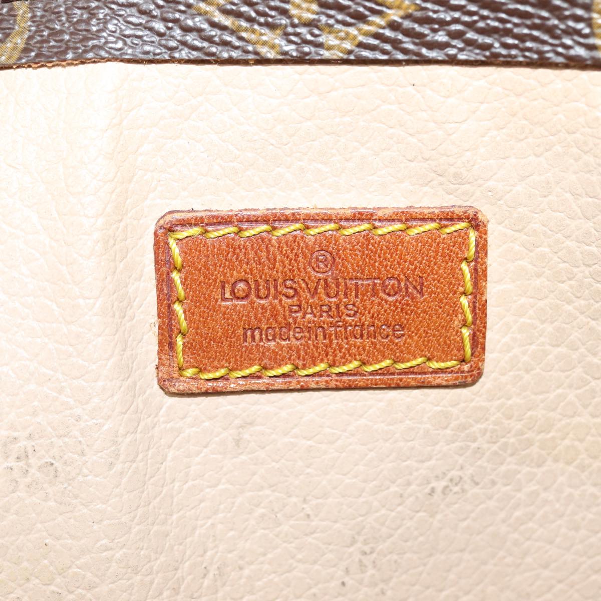 LOUIS VUITTON Monogram Sac Plat Hand Bag M51140 LV Auth 84256