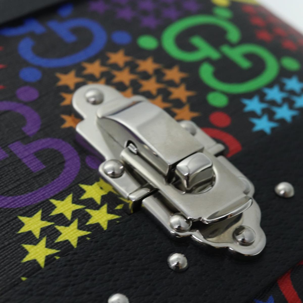 GUCCI Guitar Cases GG Psychedelic Multicolor 605315 Auth 84342SM