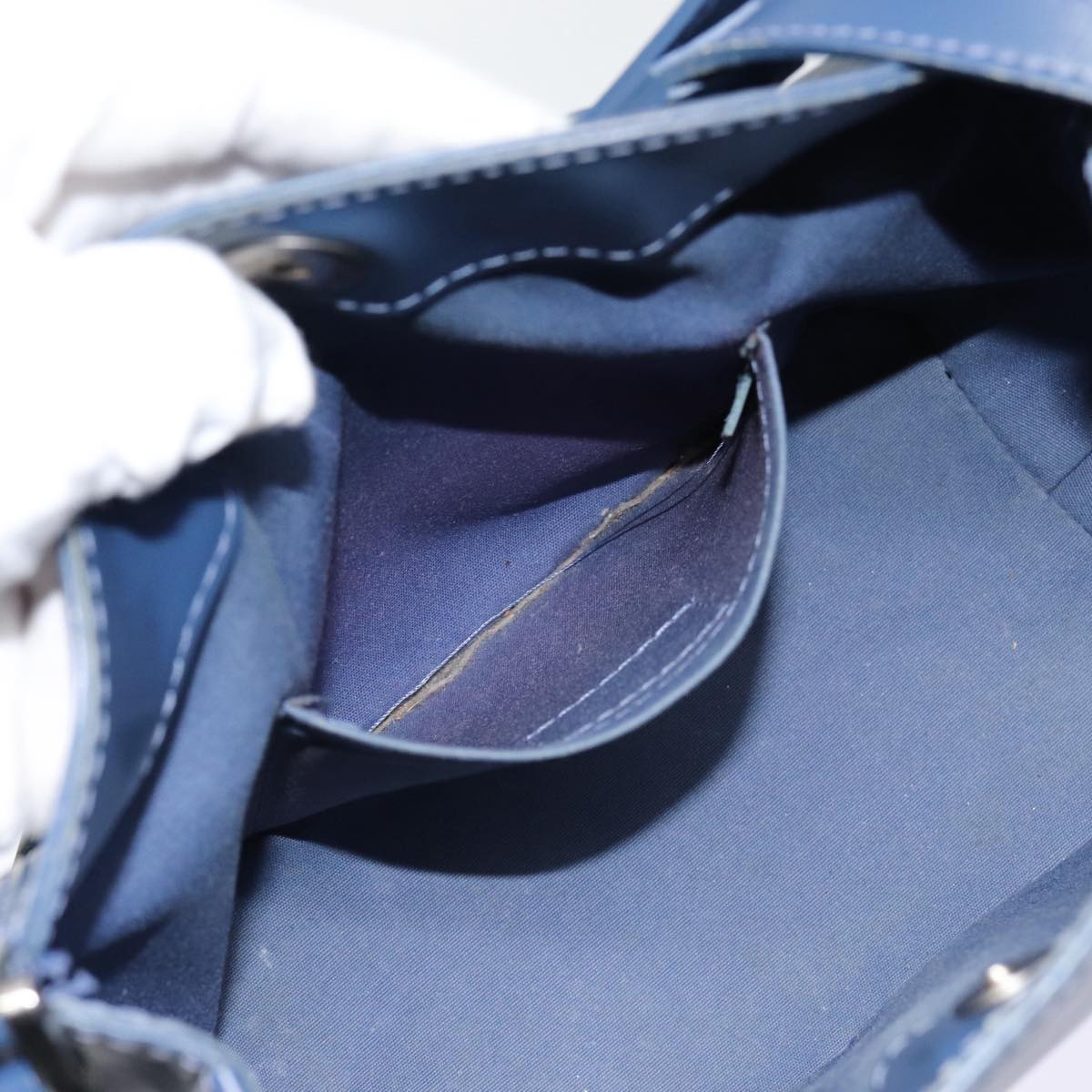 LOUIS VUITTON Epi Mandala PM Shoulder Bag Blue Myrtille M5893G LV Auth 84346