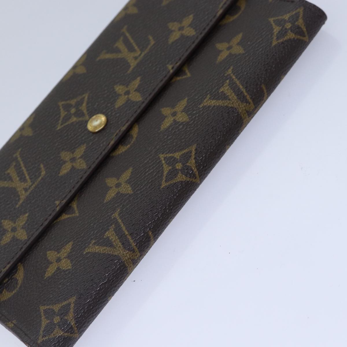 LOUIS VUITTON Monogram Portefeuille International Wallet 2Set LV Auth 84348