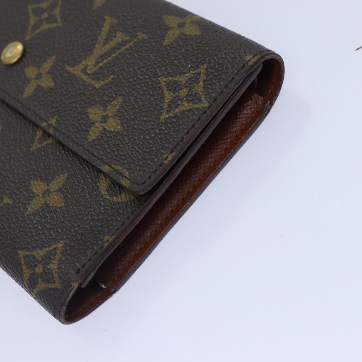 LOUIS VUITTON Monogram Portefeuille International Wallet 2Set LV Auth 84348