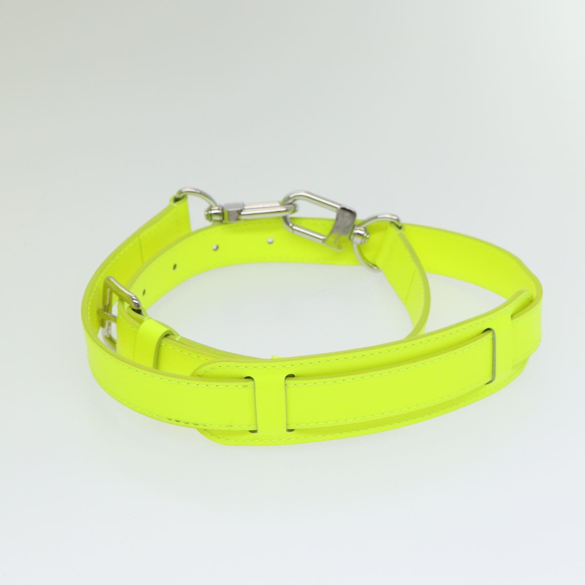 LOUIS VUITTON Monogram Mesh Keepall Bandouliere 50 Bag Yellow M55380 Auth 84353SM