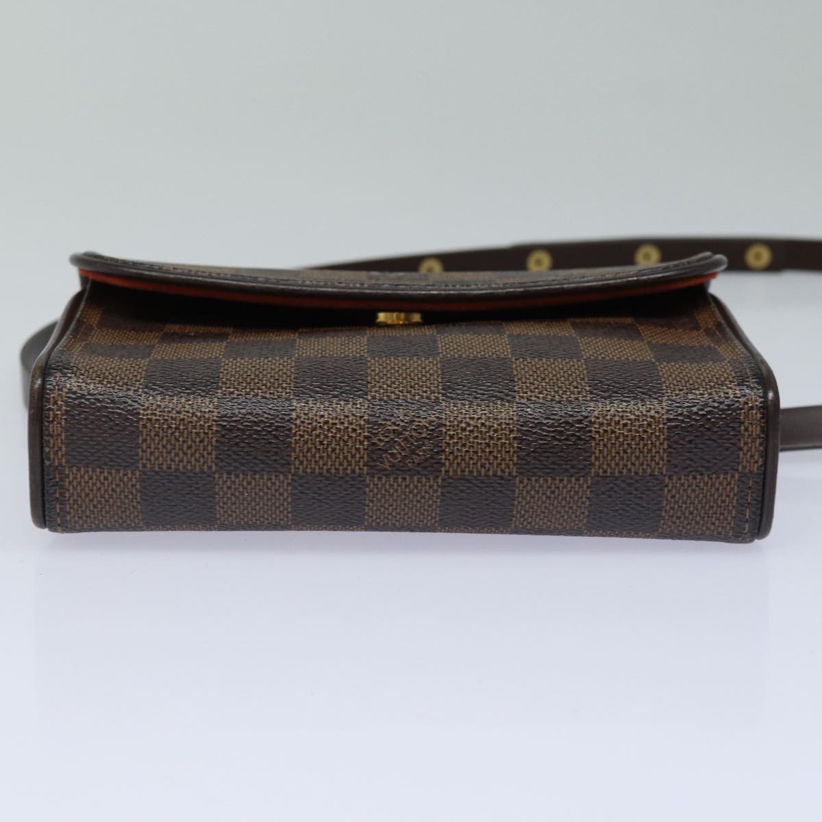 LOUIS VUITTON Damier Ebene Pochette Florentine Waist Bag N51856 LV Auth 84369