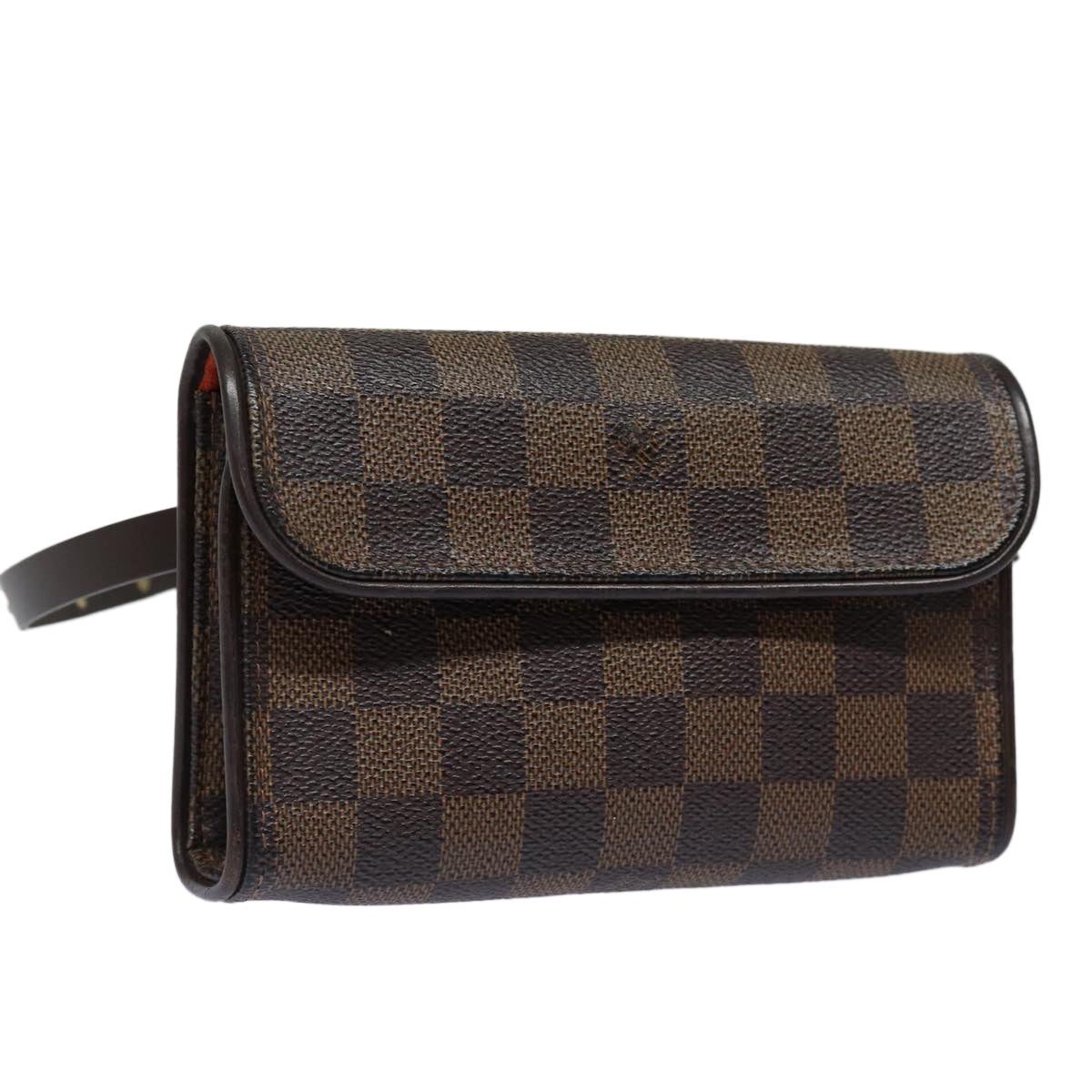 LOUIS VUITTON Damier Ebene Pochette Florentine Waist Bag N51856 LV Auth 84369