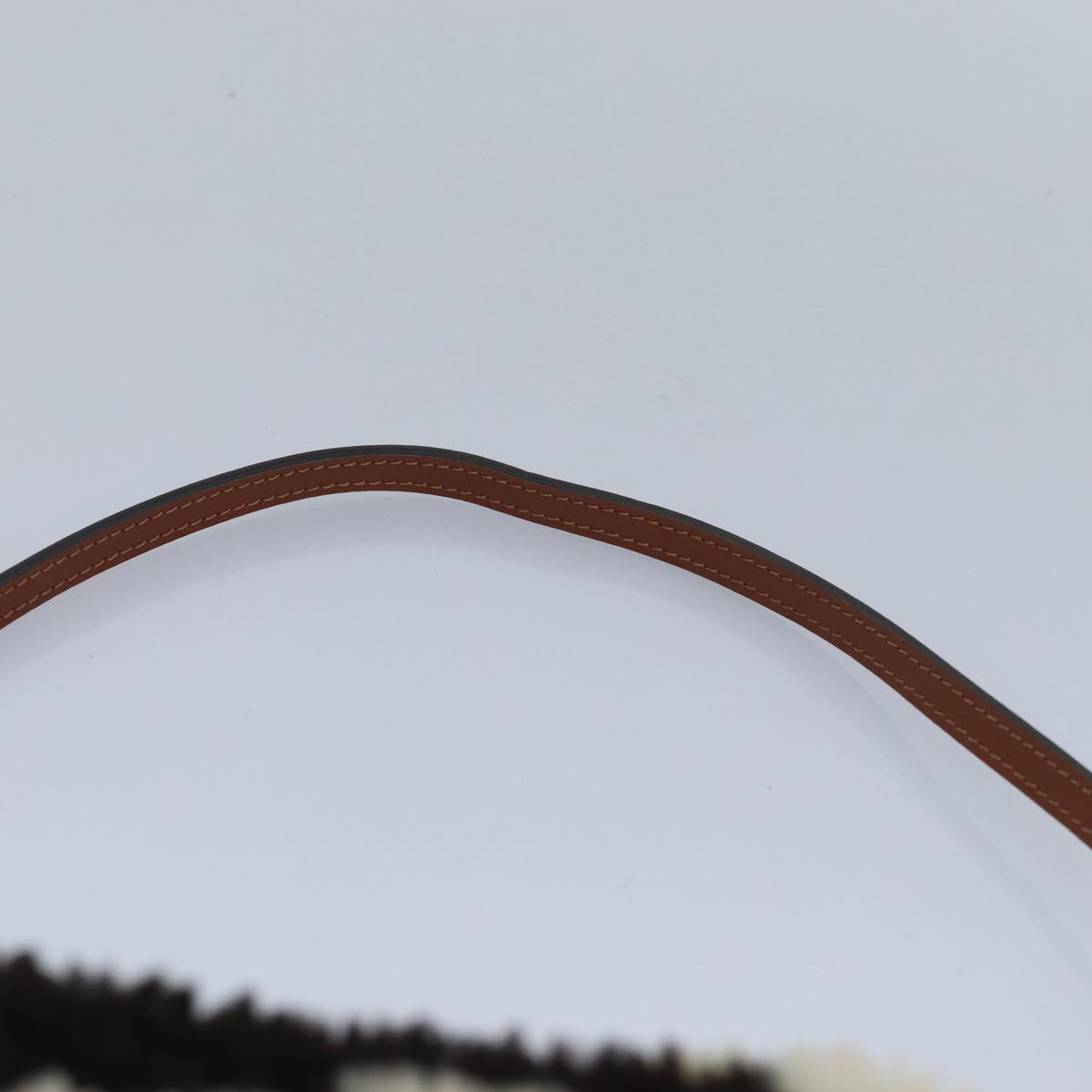 LOUIS VUITTON Monogram Teddy Beach Pouch Beige Black M68599 LV Auth 84395SA