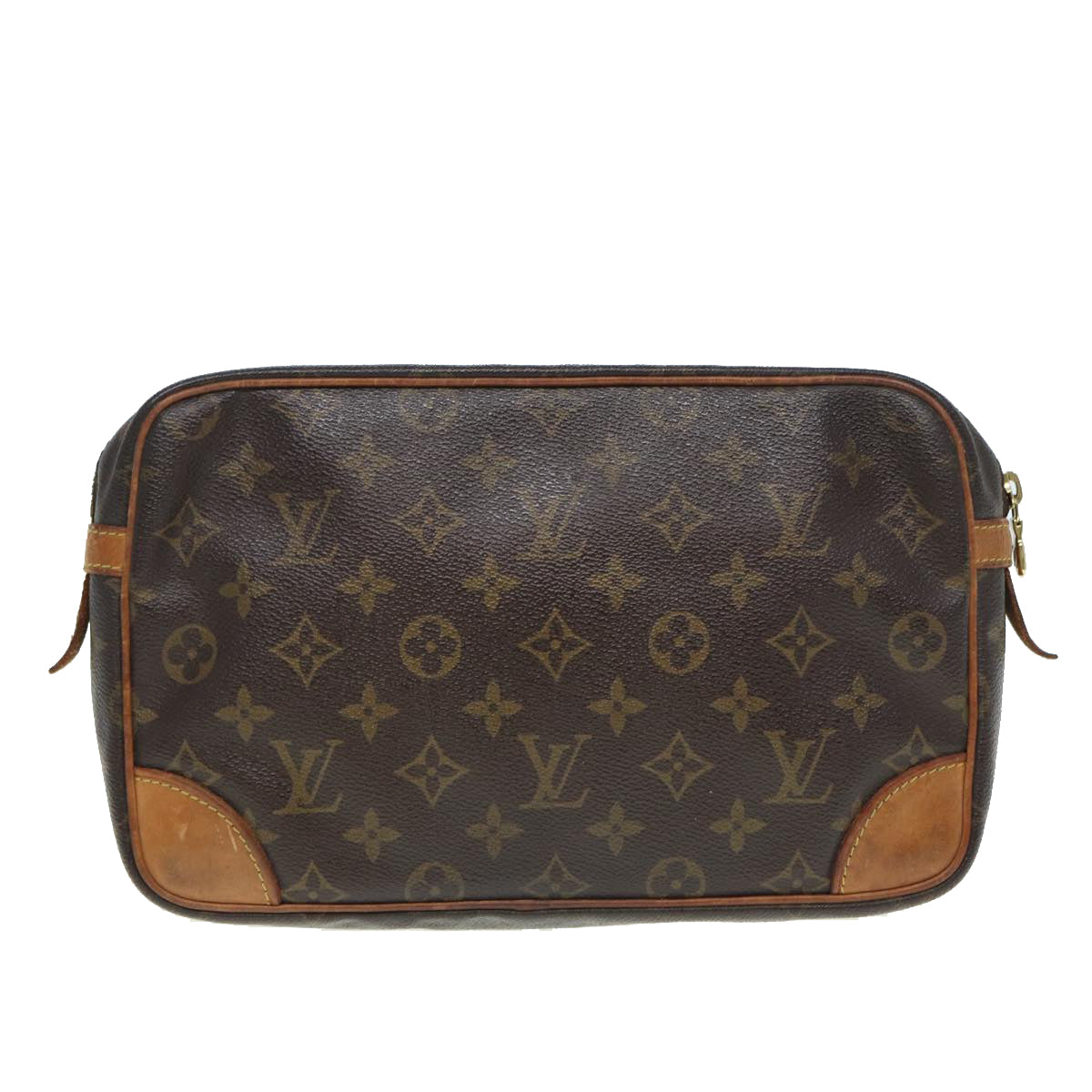 LOUIS VUITTON Monogram Compiegne 28 Clutch Bag M51845 LV Auth 84469