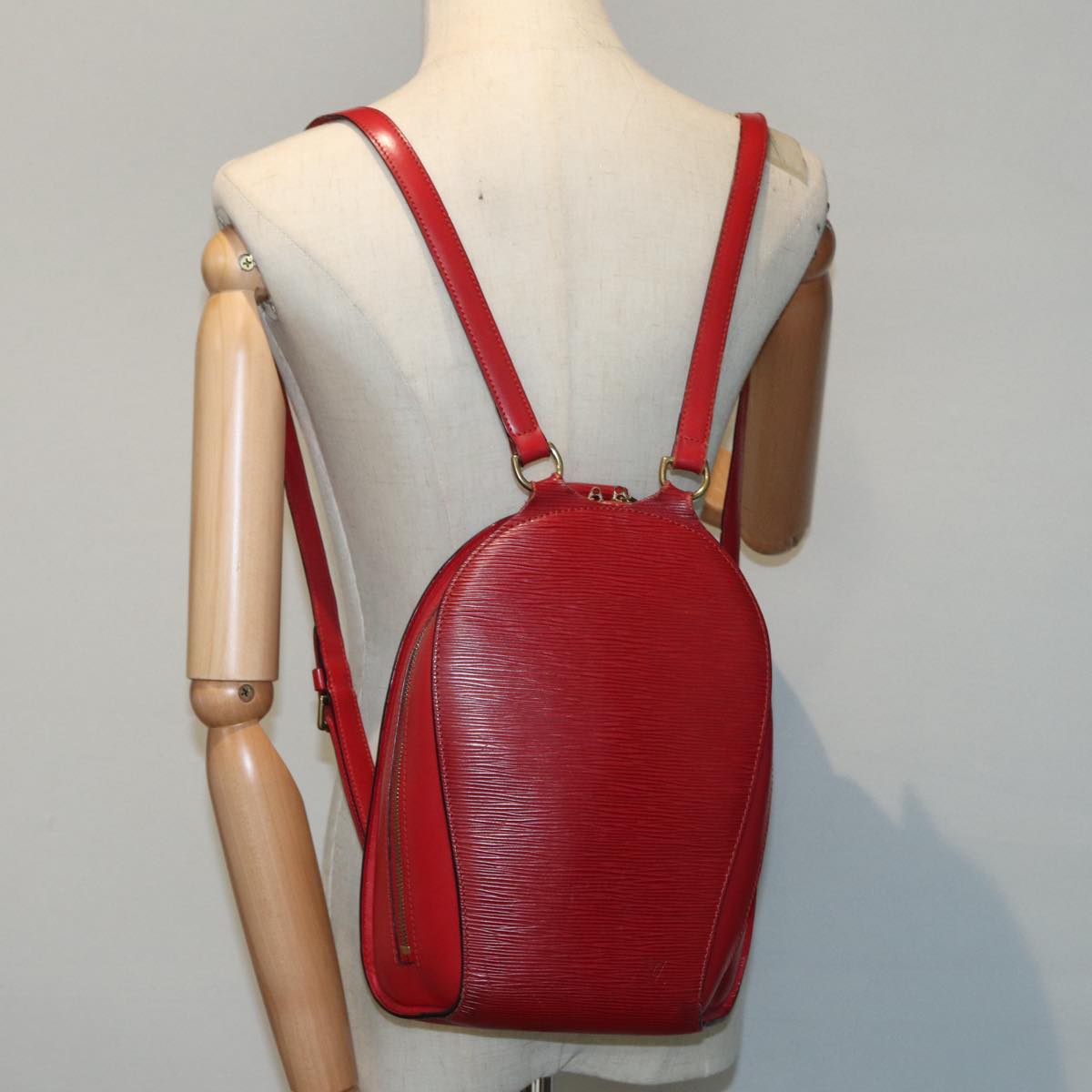 LOUIS VUITTON Epi Mabillon Backpack Castilian Red M52237 LV Auth 84471