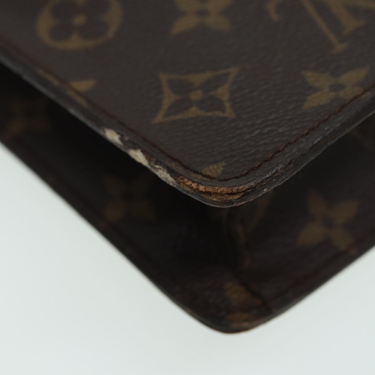 LOUIS VUITTON Monogram Porte Documents Senatur Briefcase M53335 LV Auth 84521