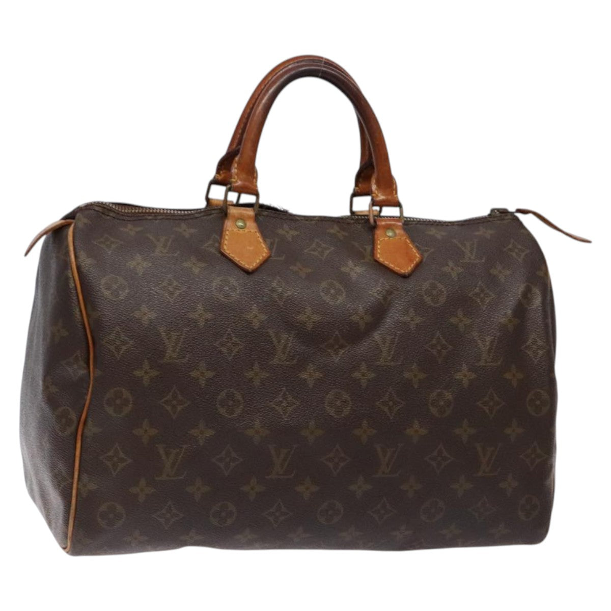 LOUIS VUITTON Monogram Speedy 35 Hand Bag M41524 LV Auth 84532