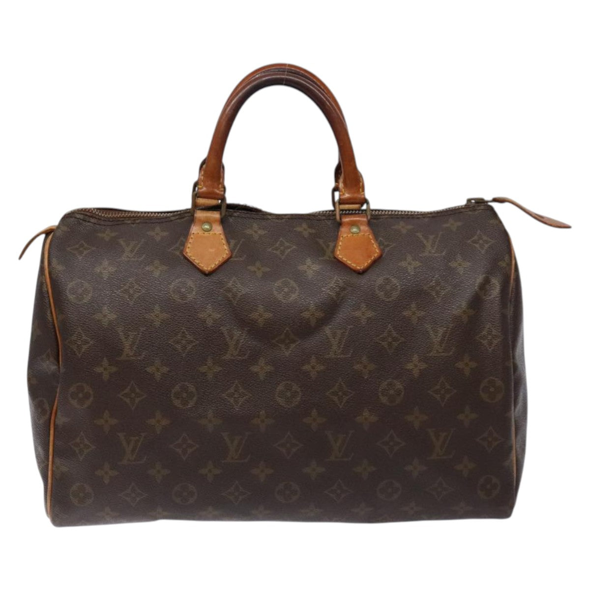 LOUIS VUITTON Monogram Speedy 35 Hand Bag M41524 LV Auth 84532