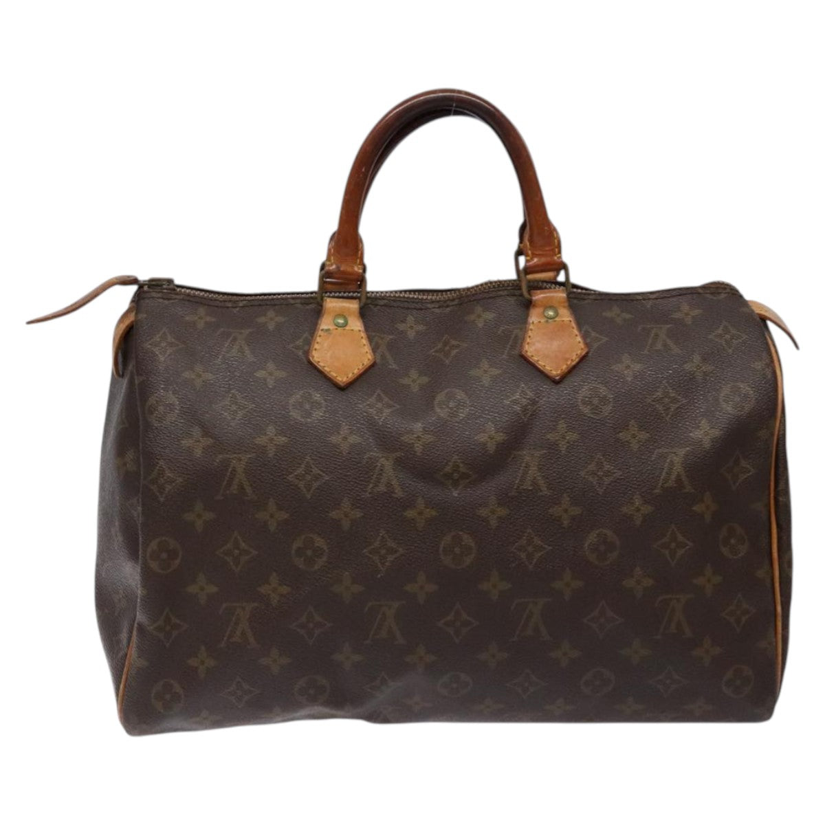 LOUIS VUITTON Monogram Speedy 35 Hand Bag M41524 LV Auth 84532