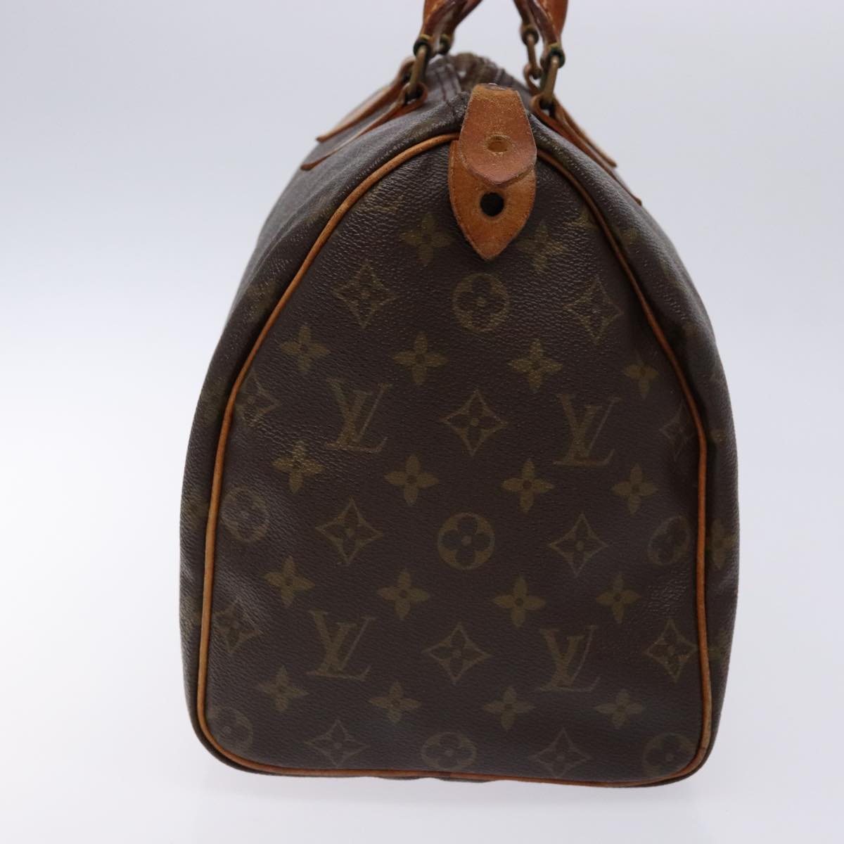 LOUIS VUITTON Monogram Speedy 35 Hand Bag M41524 LV Auth 84532