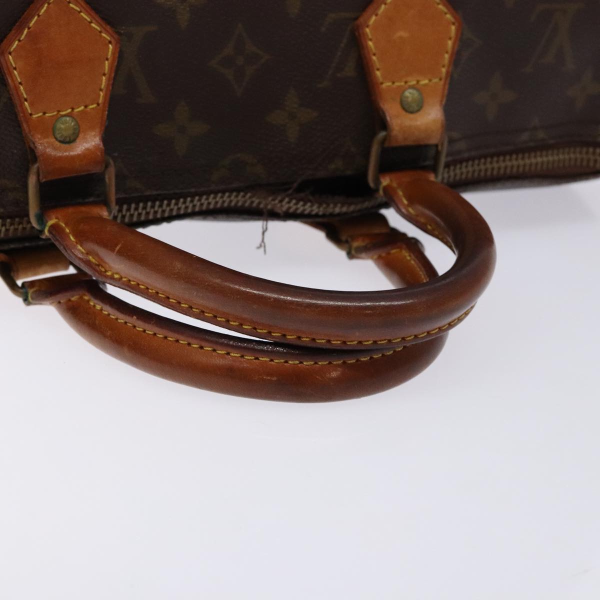 LOUIS VUITTON Monogram Speedy 35 Hand Bag M41524 LV Auth 84532