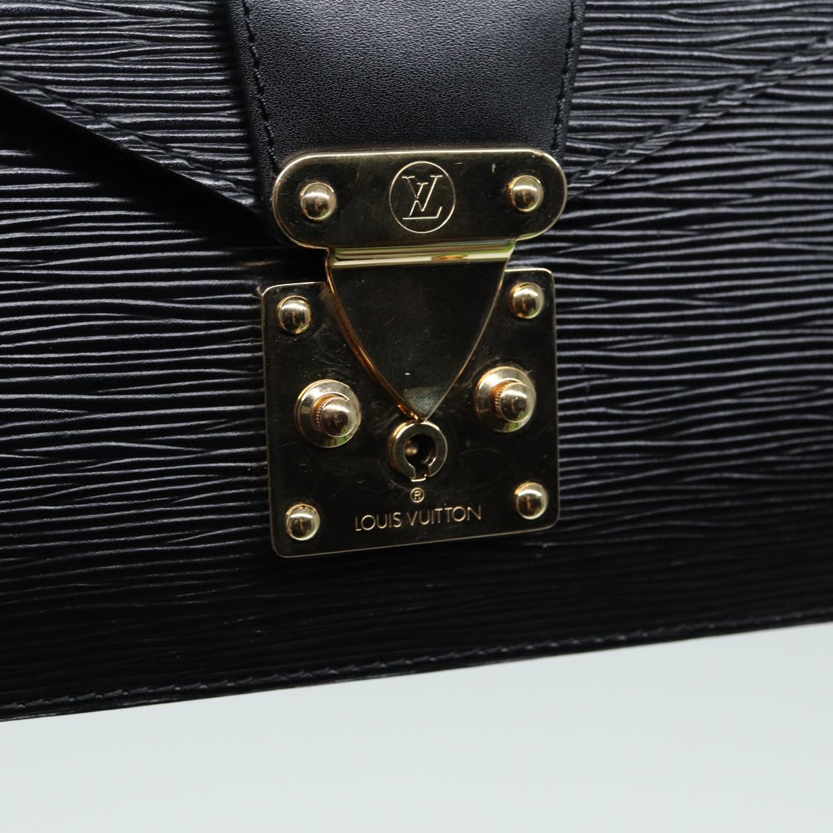 LOUIS VUITTON Epi Concorde Hand Bag Black M52132 LV Auth 84613