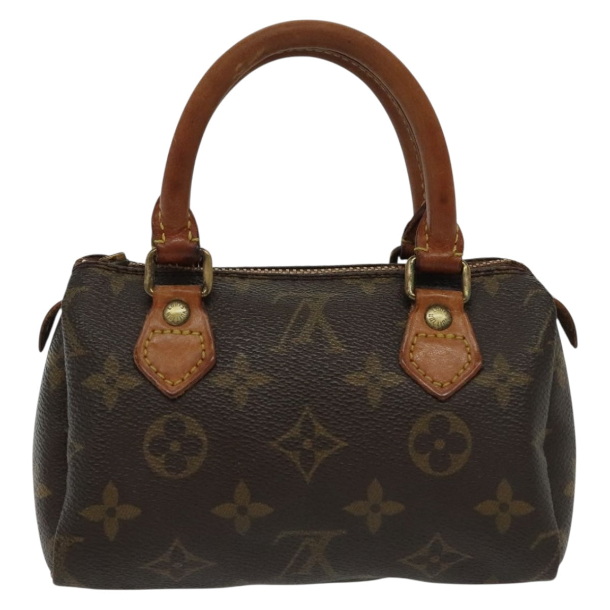 LOUIS VUITTON Monogram Mini Speedy Hand Bag M41534 LV Auth 84629