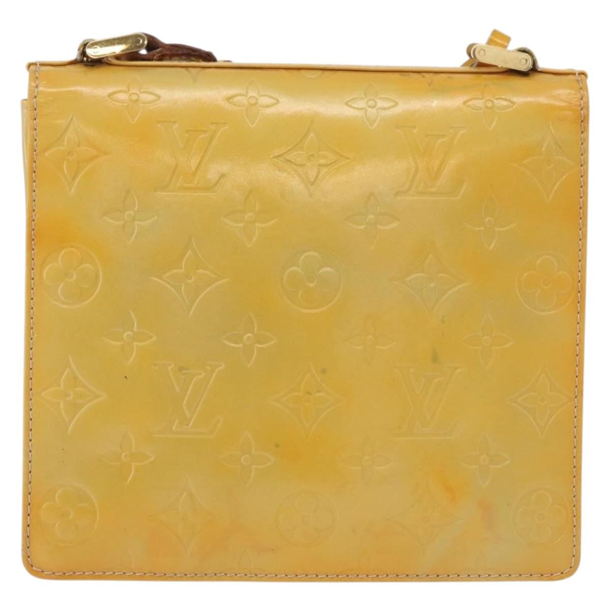 LOUIS VUITTON Monogram Vernis Spring street Hand Bag Gris M91029 LV Auth 84706