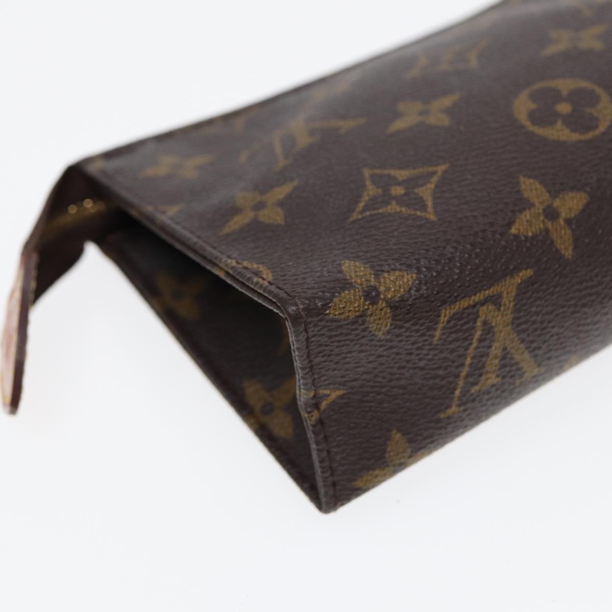 LOUIS VUITTON Monogram Poche Toilette 15 Pouch M47546 LV Auth 84835