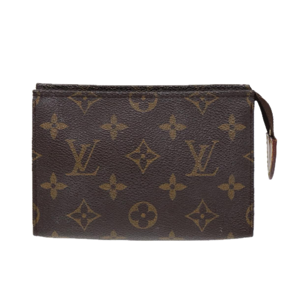 LOUIS VUITTON Monogram Poche Toilette 15 Pouch M47546 LV Auth 84835