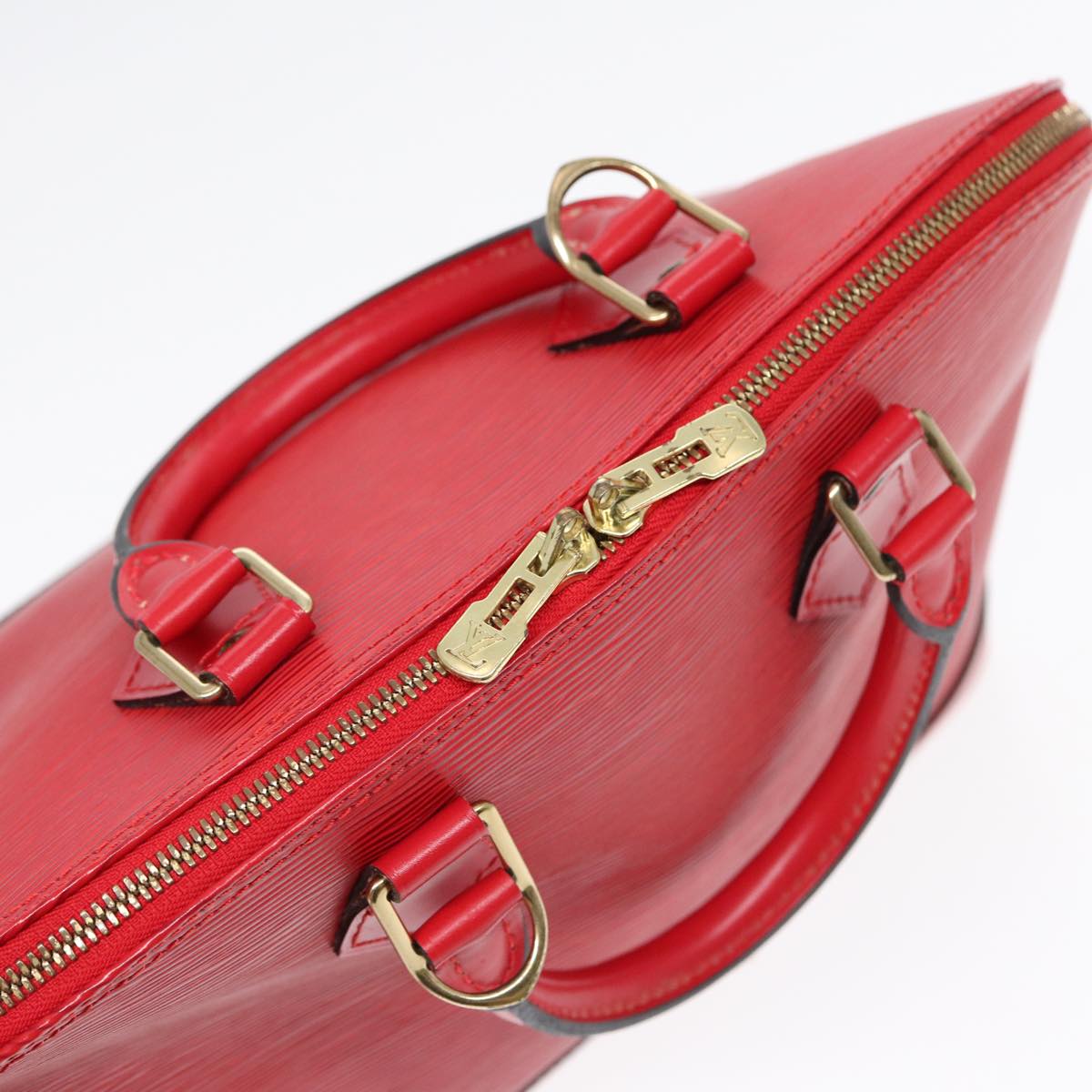 LOUIS VUITTON Epi Alma Hand Bag Castilian Red M52147 LV Auth 84911