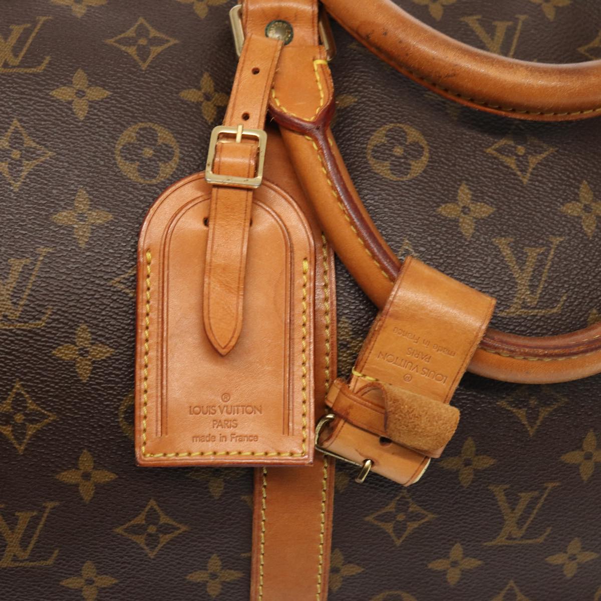 LOUIS VUITTON Monogram Keepall 60 Boston Bag M41422 LV Auth 84971