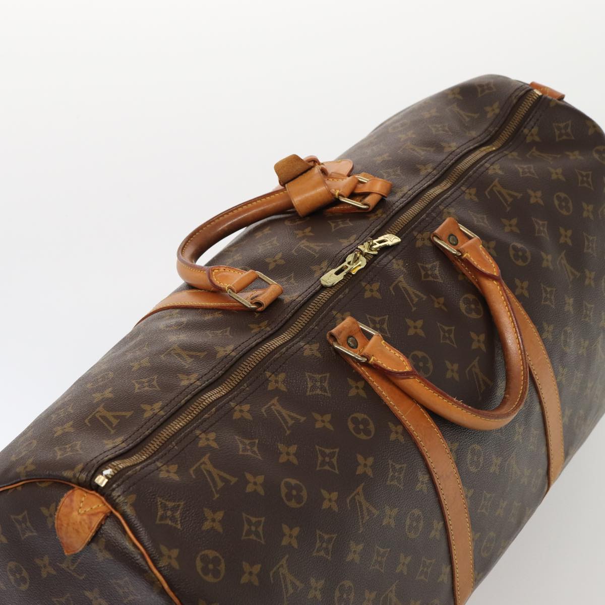 LOUIS VUITTON Monogram Keepall 60 Boston Bag M41422 LV Auth 84971