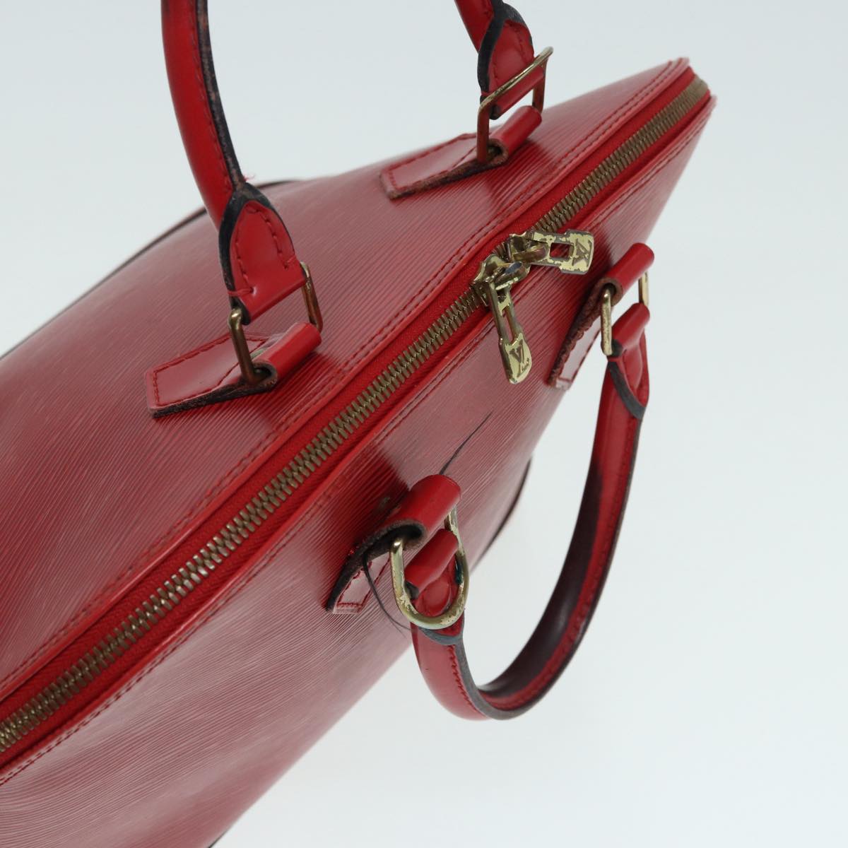 LOUIS VUITTON Epi Alma Hand Bag Castilian Red M52147 LV Auth 84981