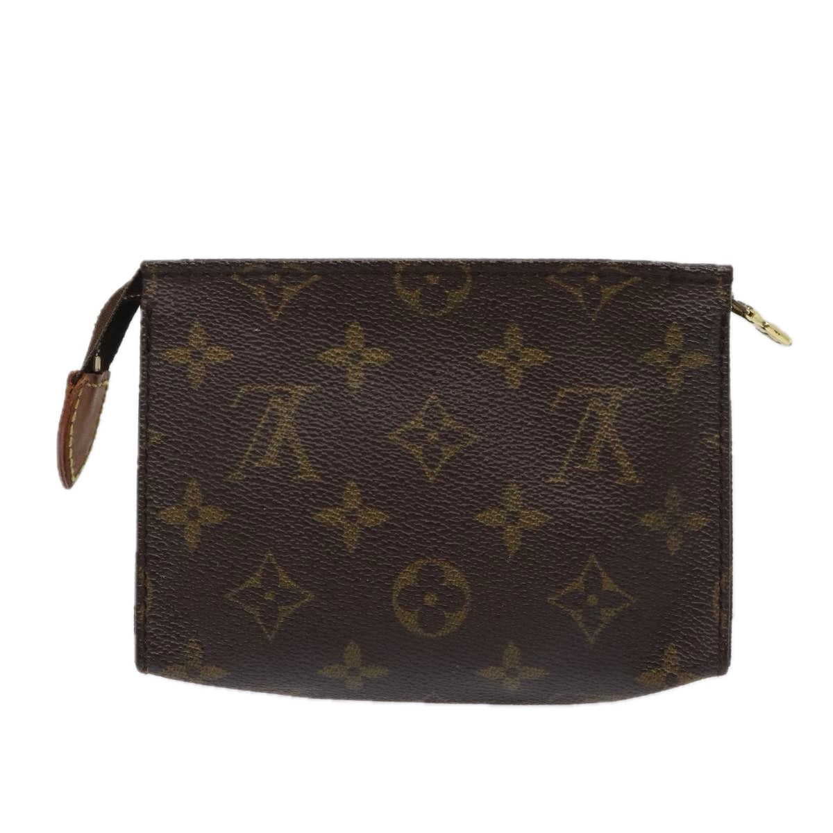 LOUIS VUITTON Monogram Poche Toilette 15 Pouch M47546 LV Auth 84988