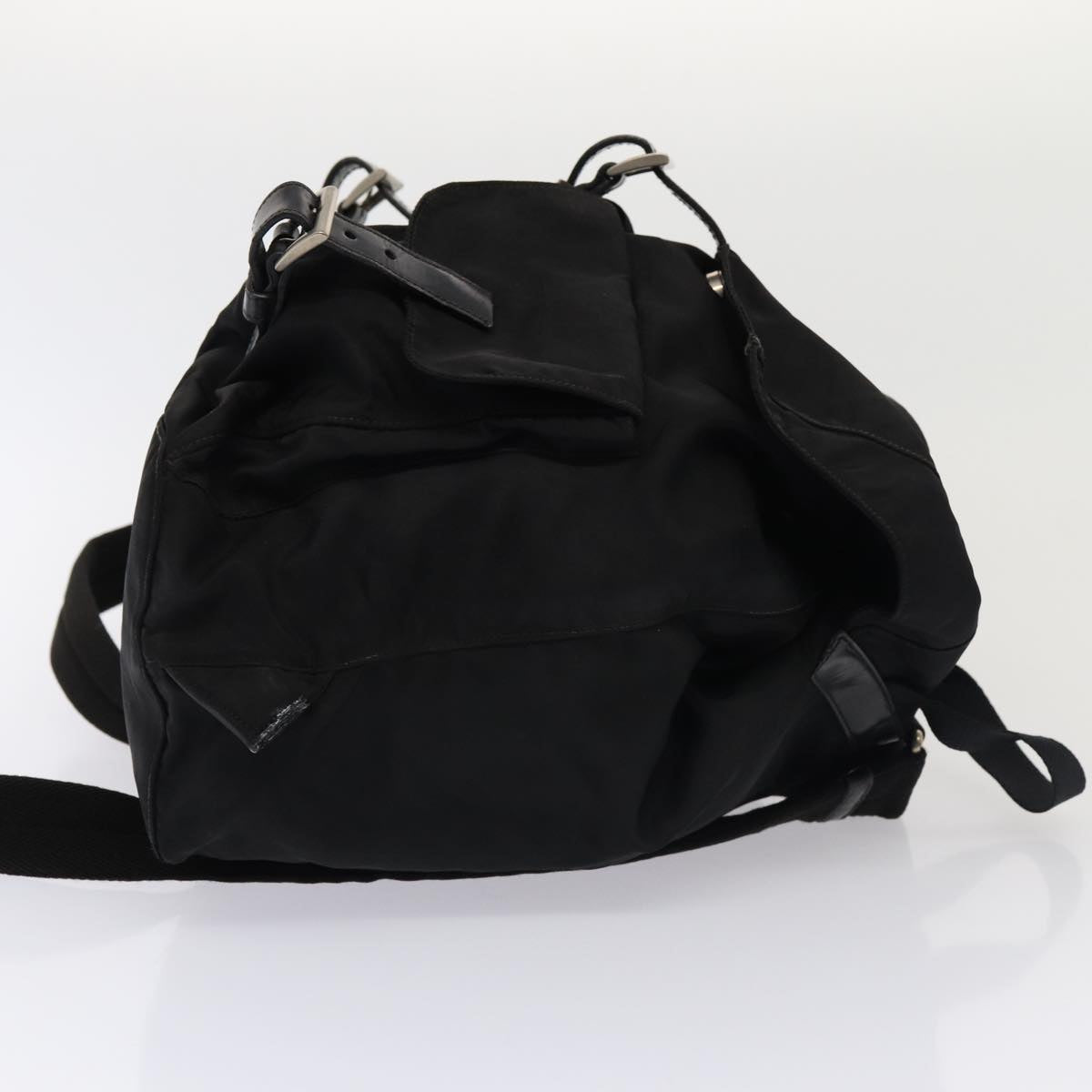 PRADA Backpack Nylon Black Auth 85050