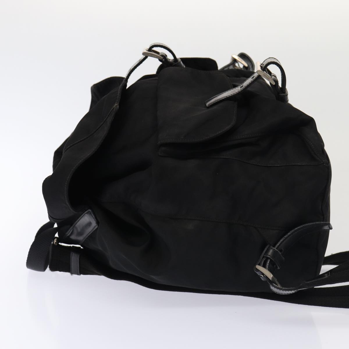 PRADA Backpack Nylon Black Auth 85050