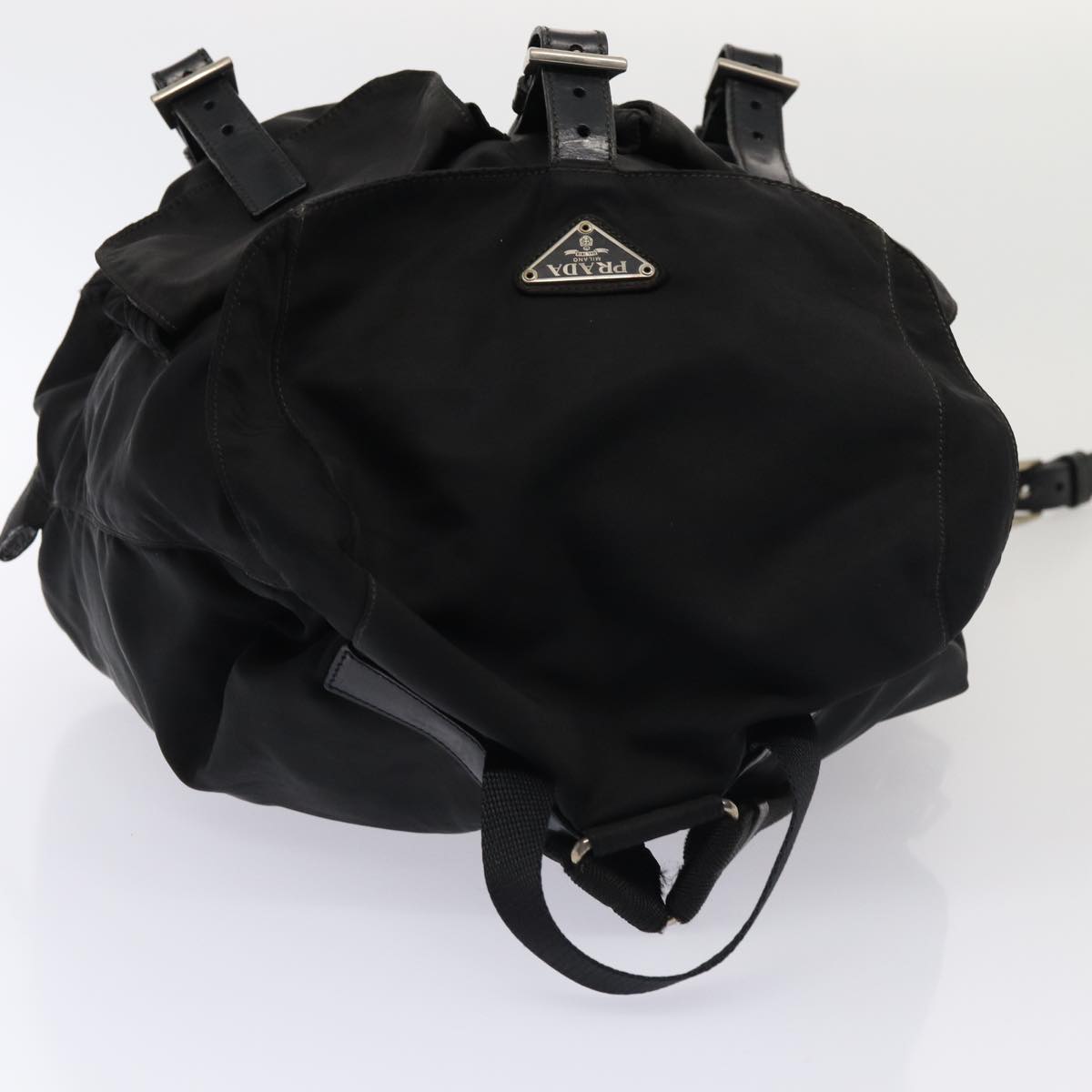 PRADA Backpack Nylon Black Auth 85050