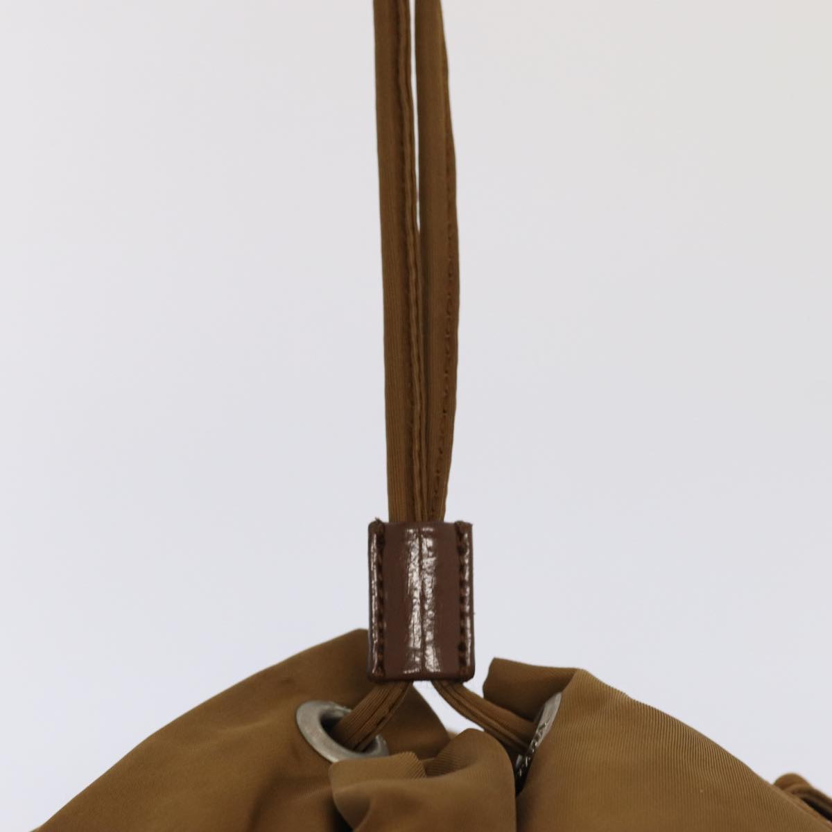 PRADA Backpack Nylon Brown Auth 85057