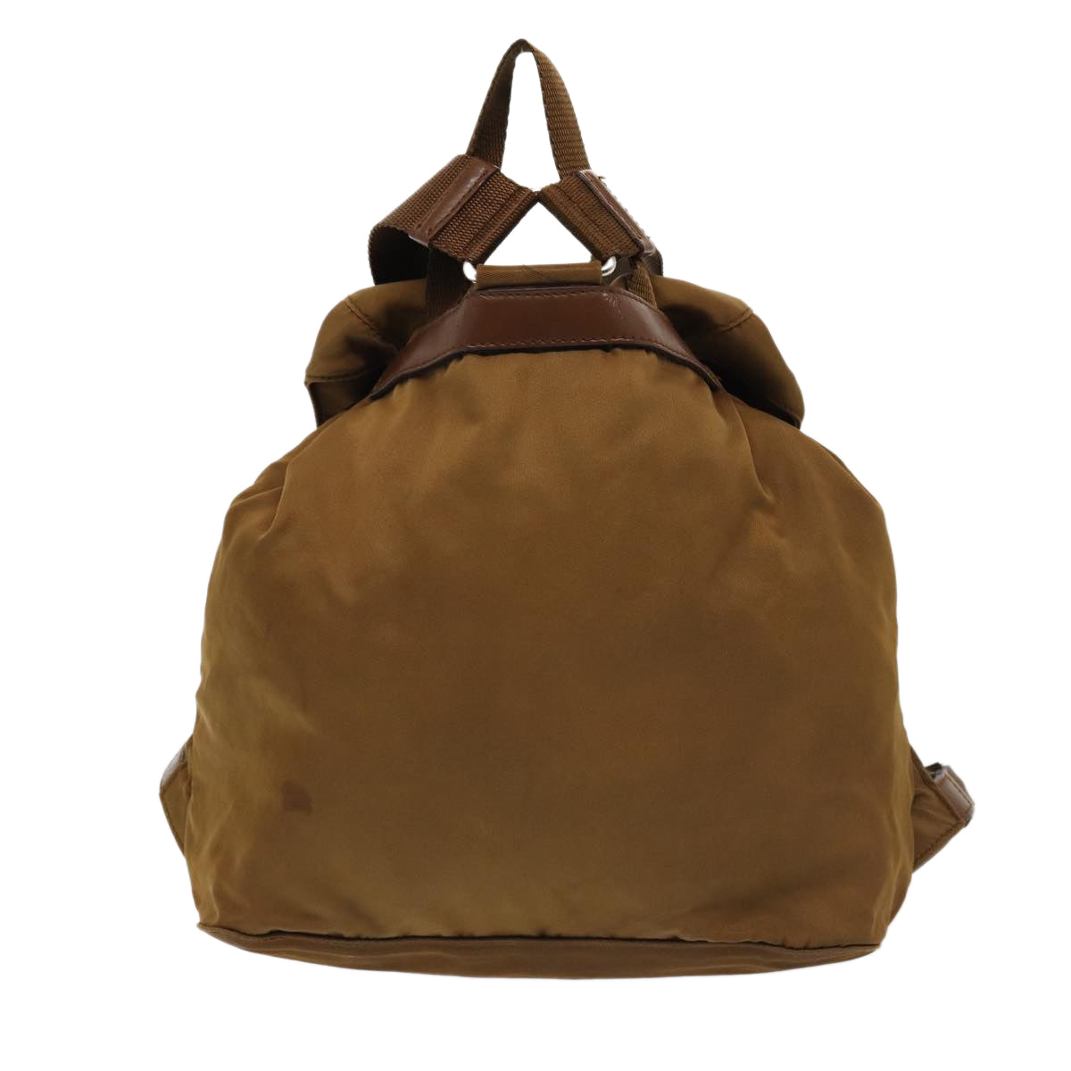 PRADA Backpack Nylon Brown Auth 85057