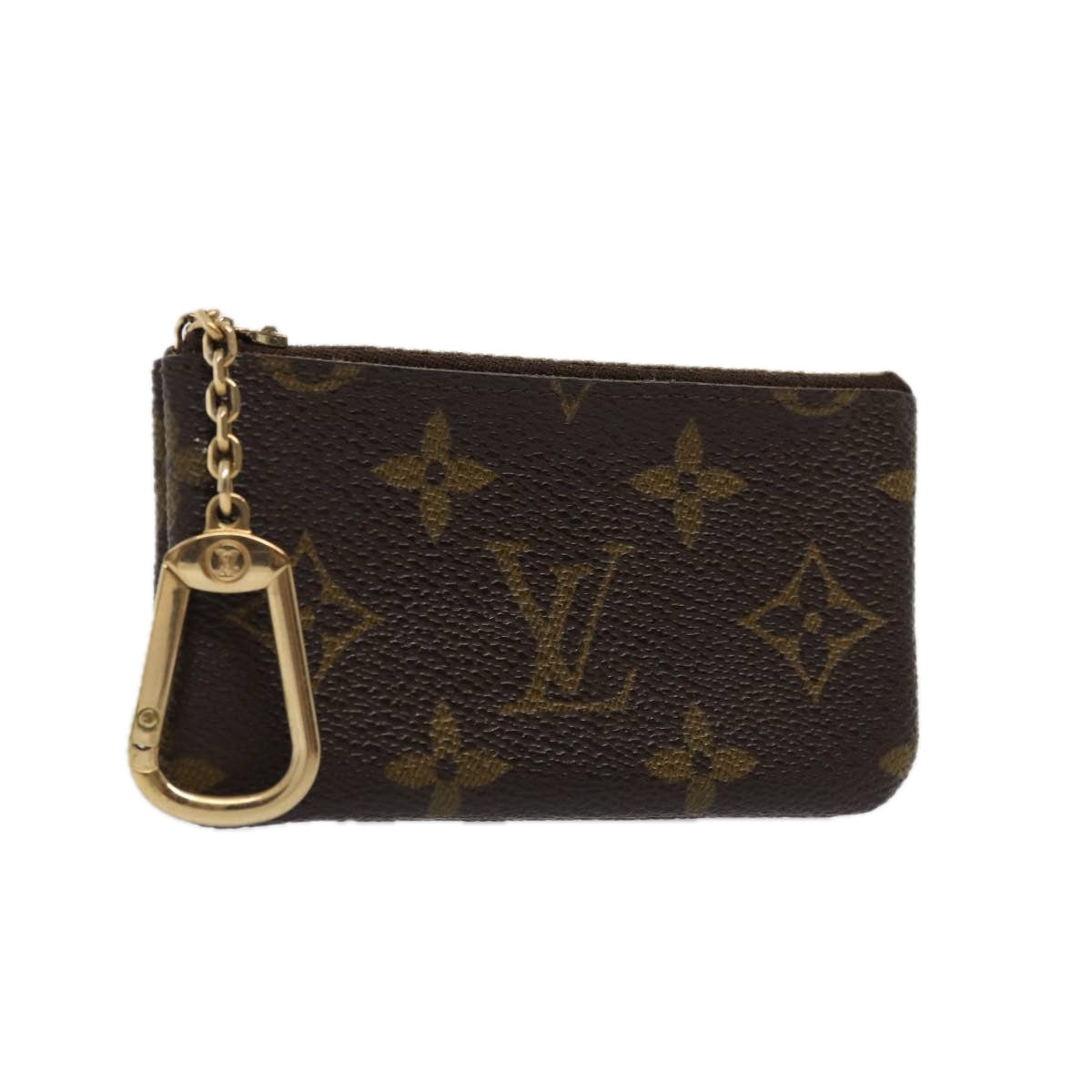 LOUIS VUITTON Monogram Pochette Cles Coin Purse M62650 LV Auth 85066