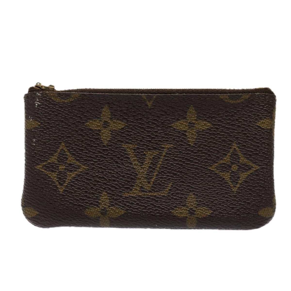 LOUIS VUITTON Monogram Pochette Cles Coin Purse M62650 LV Auth 85066