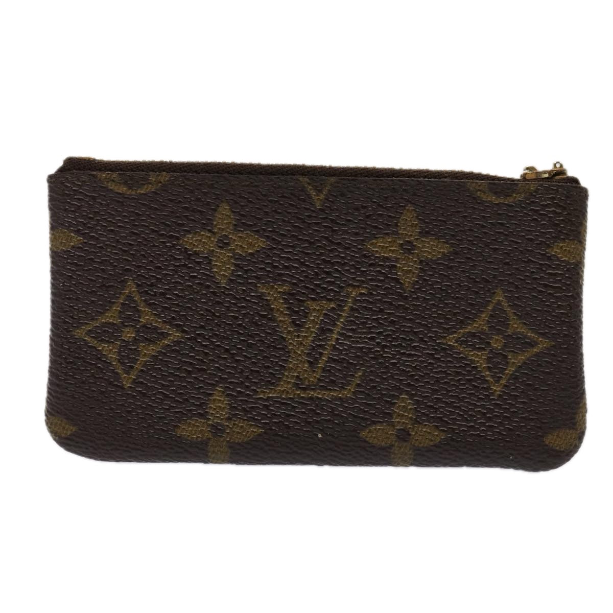 LOUIS VUITTON Monogram Pochette Cles Coin Purse M62650 LV Auth 85066