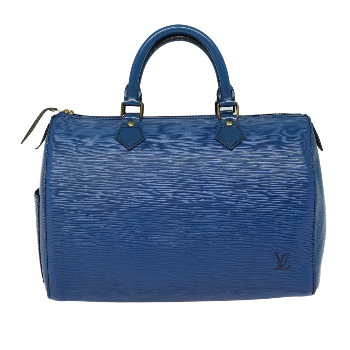 LOUIS VUITTON Epi Speedy 30 Hand Bag Toledo Blue M43005 LV Auth 85072