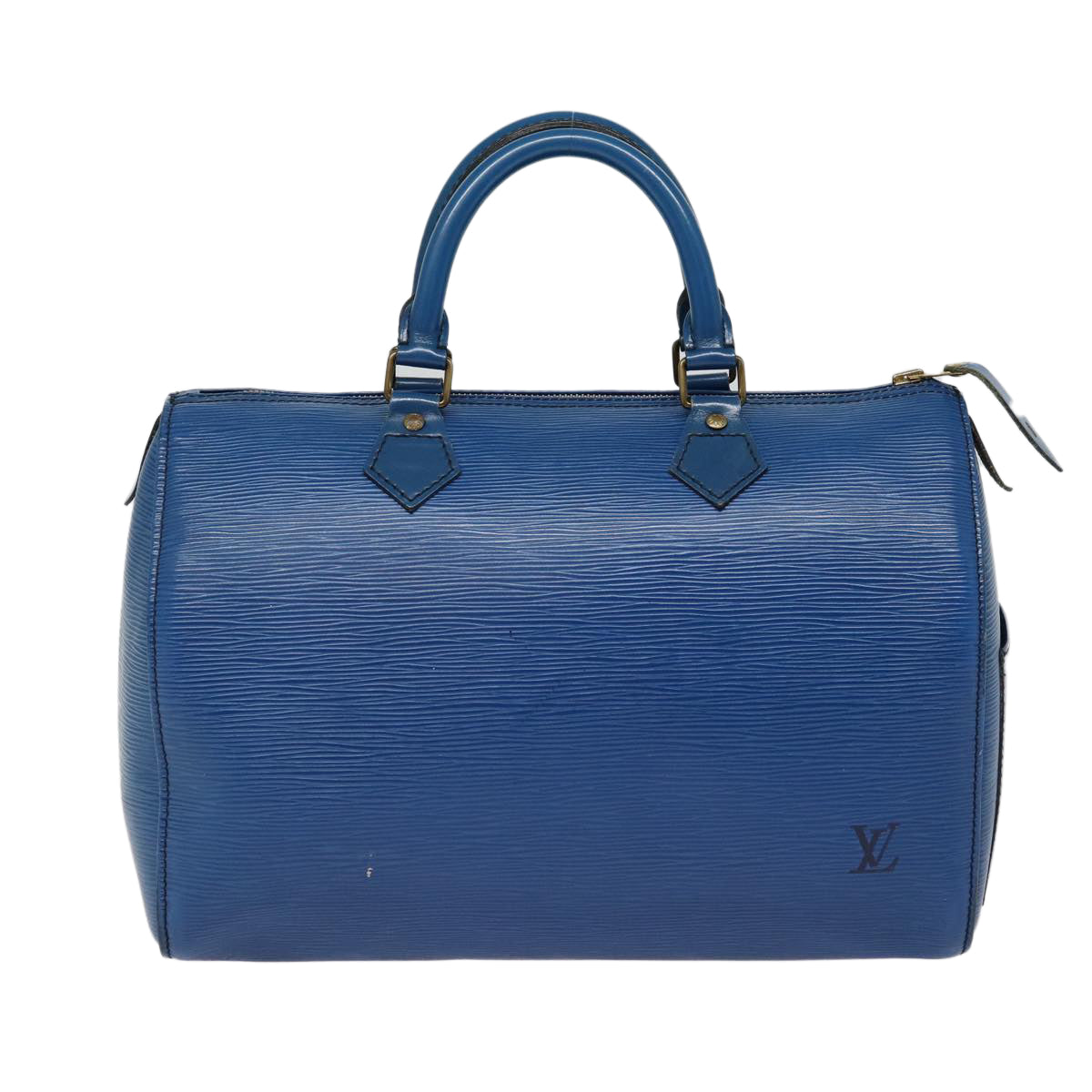 LOUIS VUITTON Epi Speedy 30 Hand Bag Toledo Blue M43005 LV Auth 85072