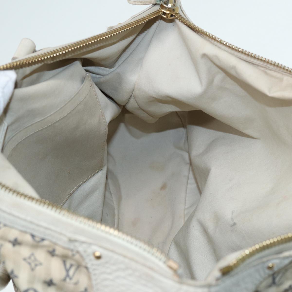 LOUIS VUITTON Monogram Mini Lin Croisette Marina GM Bag 2way M95492 Auth 85081