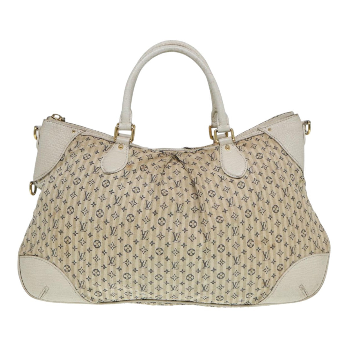 LOUIS VUITTON Monogram Mini Lin Croisette Marina GM Bag 2way M95492 Auth 85081