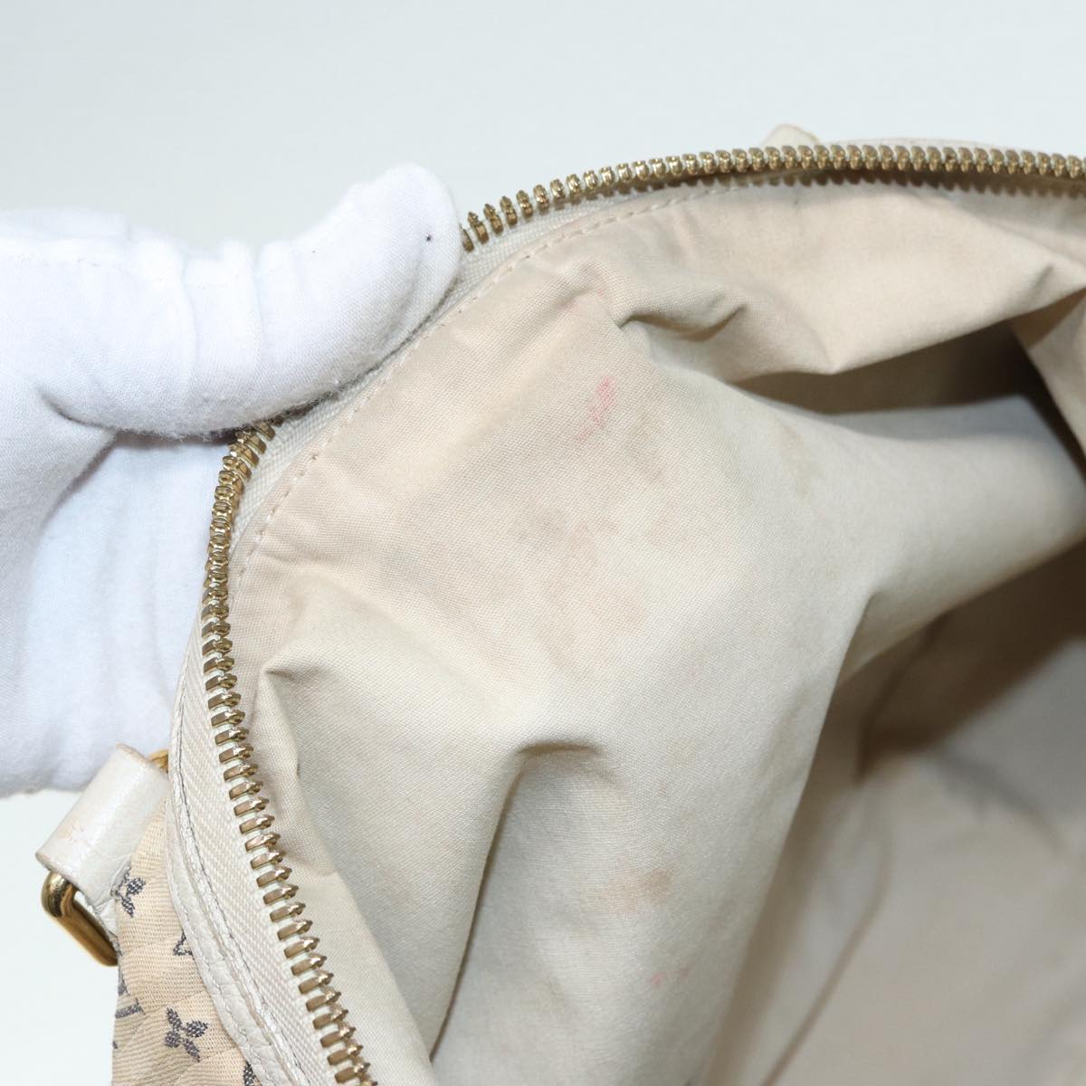 LOUIS VUITTON Monogram Mini Lin Croisette Marina GM Bag 2way M95492 Auth 85081