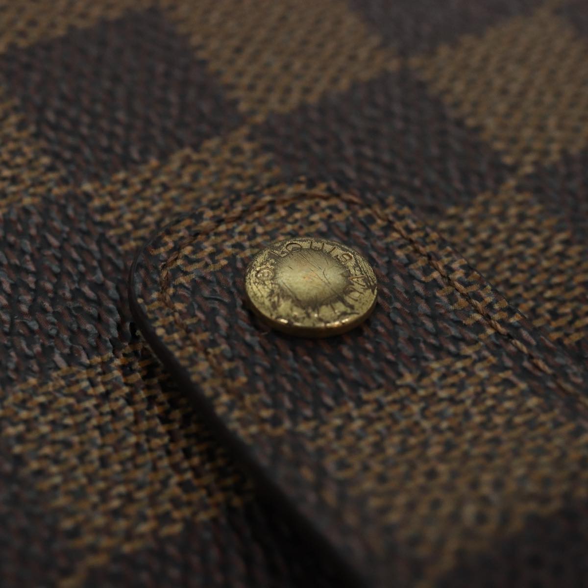 LOUIS VUITTON Damier Ebene Agenda MM Day Planner Cover R20240 LV Auth 85086