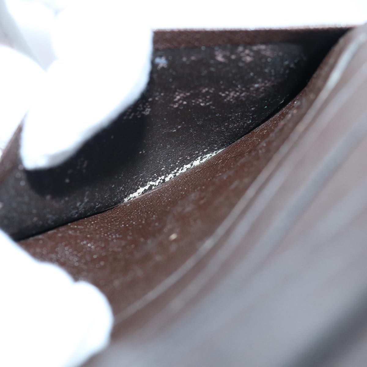 LOUIS VUITTON Damier Ebene Agenda MM Day Planner Cover R20240 LV Auth 85086