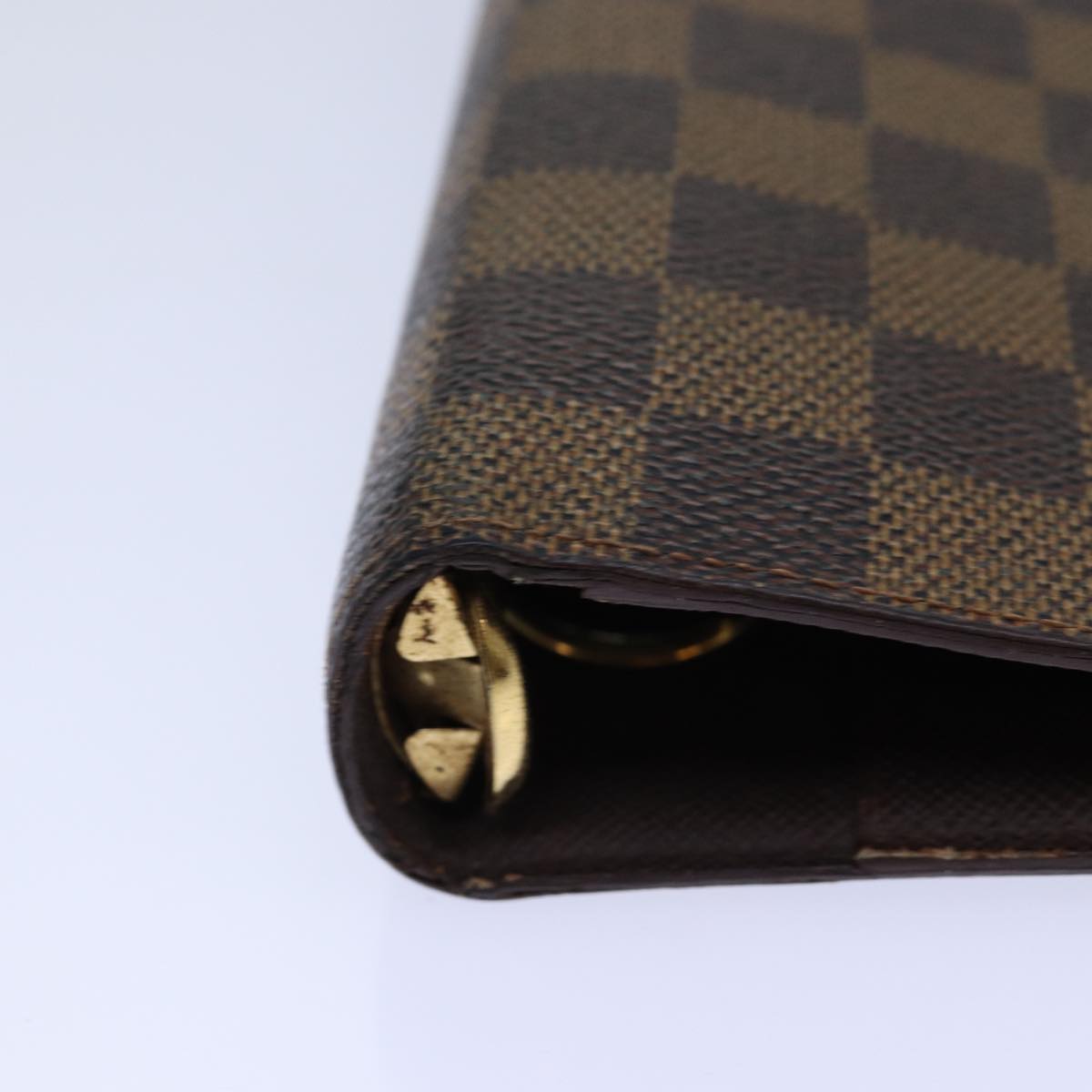 LOUIS VUITTON Damier Ebene Agenda MM Day Planner Cover R20240 LV Auth 85086