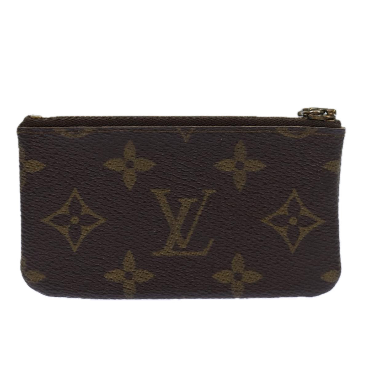 LOUIS VUITTON Monogram Pochette Cles Coin Purse M62650 LV Auth 85158