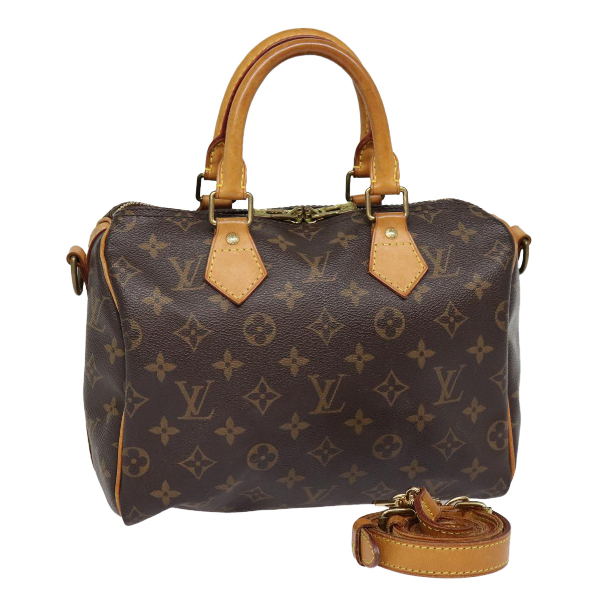 LOUIS VUITTON Monogram Speedy Bandouliere 25 Hand Bag 2way M45948 LV Auth 85199