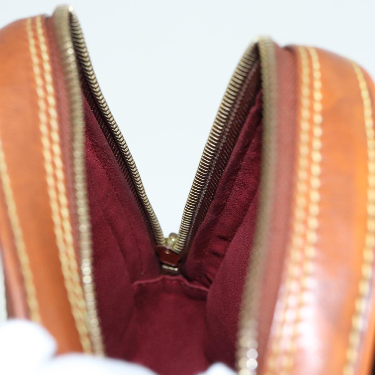 LOUIS VUITTON Nomad Pochette Gange Shoulder Bag Beige LV Auth 85215