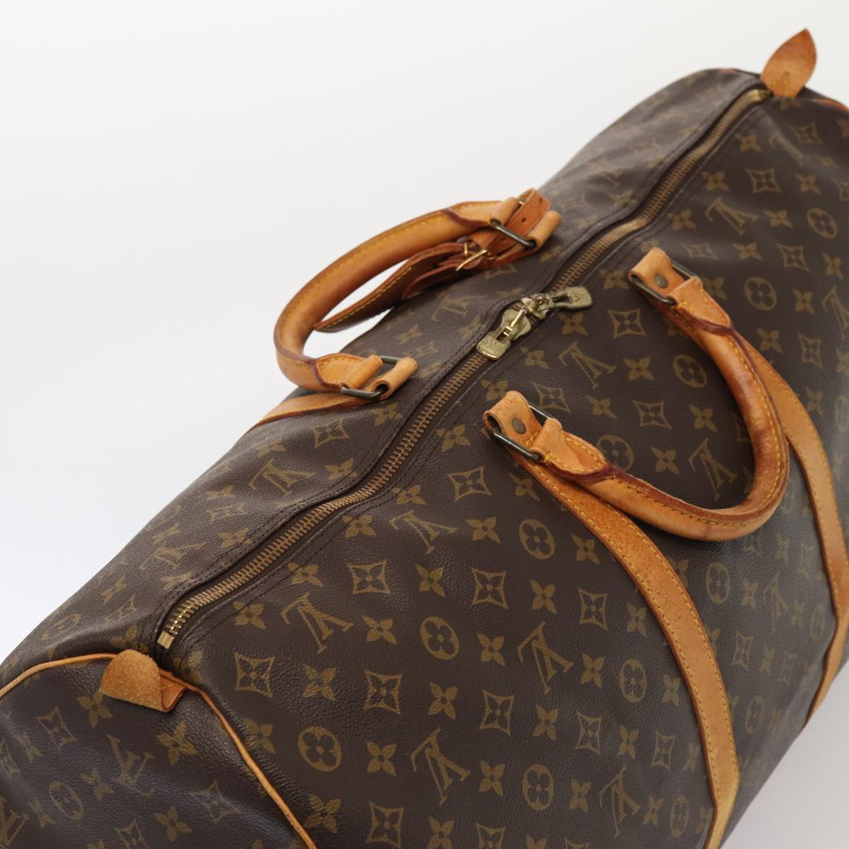 LOUIS VUITTON Monogram Keepall 60 Boston Bag M41422 LV Auth 85275