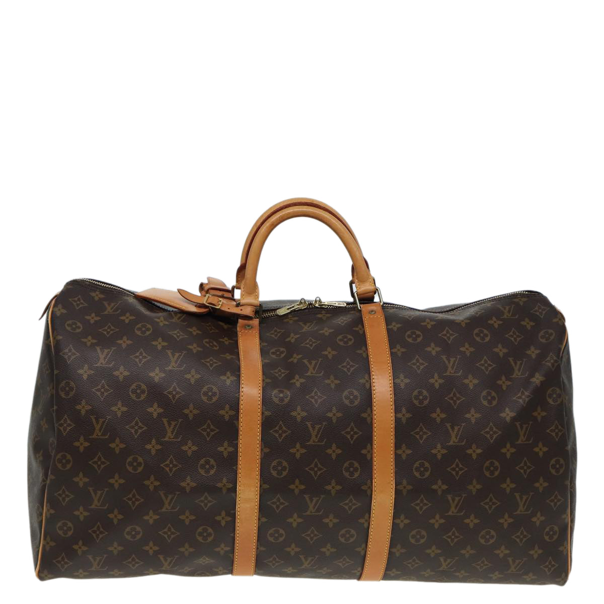 LOUIS VUITTON Monogram Keepall 60 Boston Bag M41422 LV Auth 85278