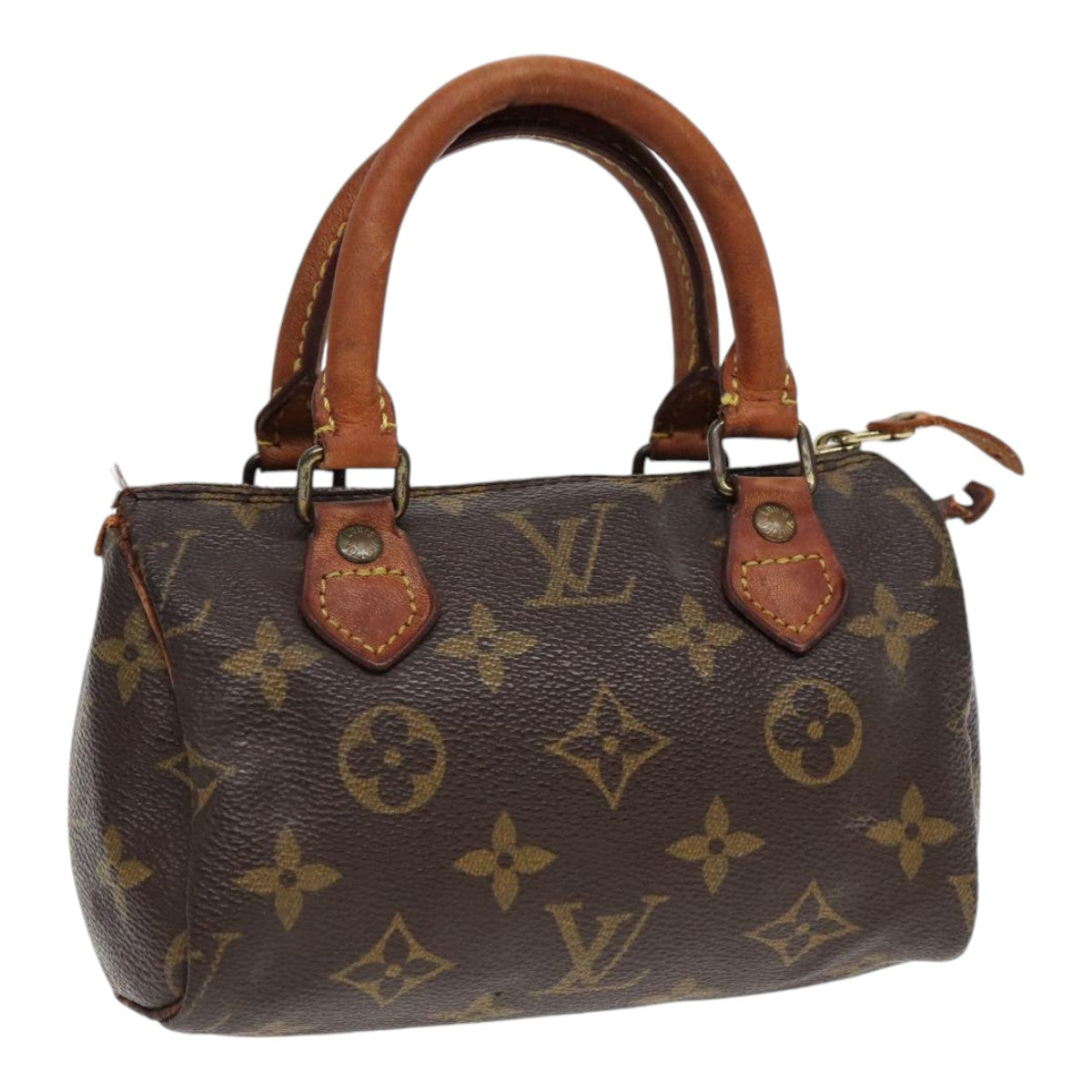 LOUIS VUITTON Monogram Mini Speedy Hand Bag M41534 LV Auth 85304