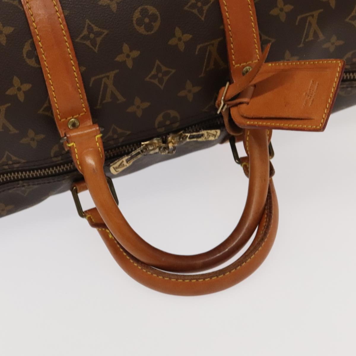 LOUIS VUITTON Monogram Keepall Bandouliere 50 Boston Bag M41416 LV Auth 85407